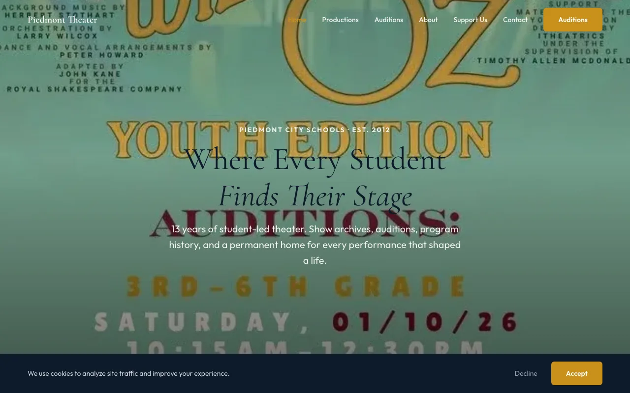 Piedmont City Schools Theater preview